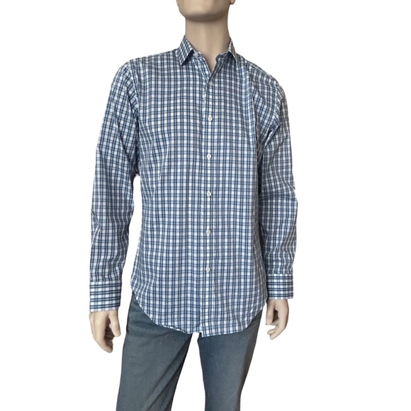 J Crew Performance Slim Fit Shirt Dress Re-imagined Long Sleeve Windowpane Plaid - Picture 3 of 14